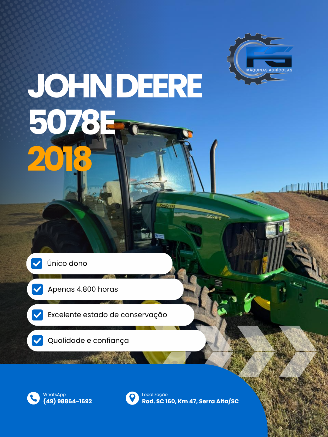 John Deere 5078E 2018